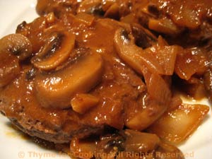 Beef Patties with Mushrooms