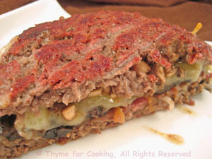 Giant Burger Stuffed with Mushrooms