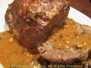 Meatloaf with Mushroom Sauce
