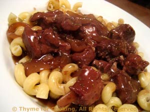 Braised Beef and Mushroom Pasta