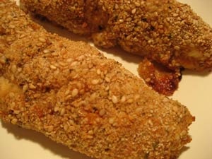 Baked Sesame Chicken Strips