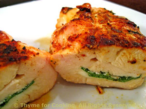 Chicken Breasts Stuffed with Mozzarella and Basil 