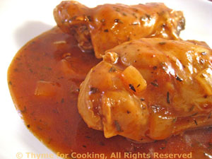 Chicken Thighs in Wine and Vinegar