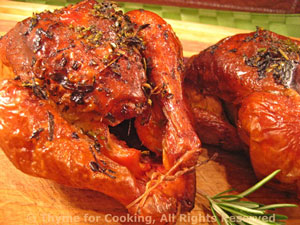 Roasted Cornish Hens with Lemon and Herbs