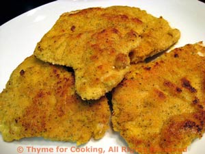 Turkey Cutlets with Mustard Crust