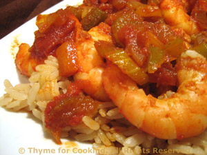 Shrimp Creole over Brown Rice