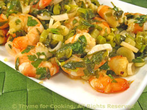 Shrimp in Green Sauce