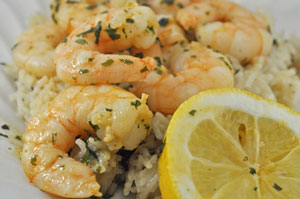 Sautéed Shrimp (Prawns) in Lemon and Garlic Butter