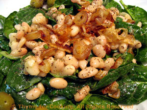 Spinach and White Bean Salad