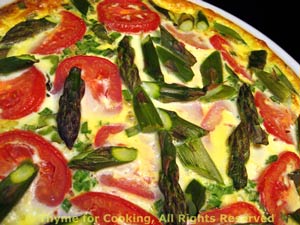Asparagus and Chevre (Goat Cheese) Quiche