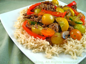 Stir-Fried Beef with Zucchini (Courgette)