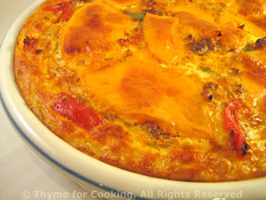 Beef and Cheddar Quiche