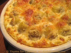 Sausage & Artichoke Quiche