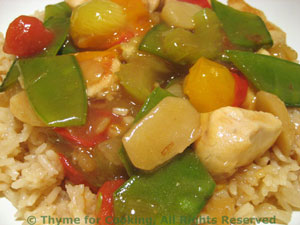 Stir-Fried Chicken with Snow Peas (Mangetout)