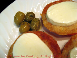 Fried Tomatoes with Fresh Mozzarella