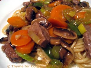 Beef and Mushroom Lo Mein