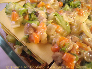 broccoli lasagne prep