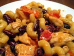 pasta with chicken and beans