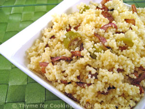 Couscous with Browned Red Onions