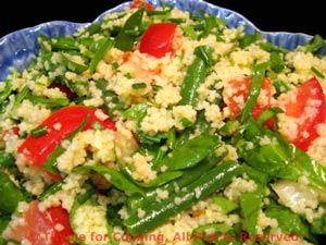 Couscous, Spinach and Green Bean Salad