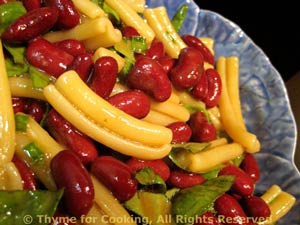 Pasta with Red Bean and Herbs