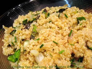 Quinoa with Shallots and Herbs