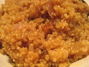 Quinoa with Browned Shallots