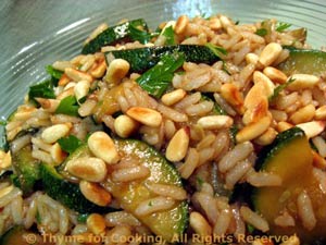 Oriental Zucchini  and Rice Salad