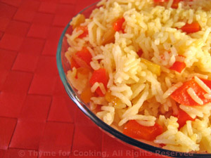 Basmati Rice Red Pepper Pilaf