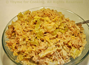 Savoy Cabbage and Rice