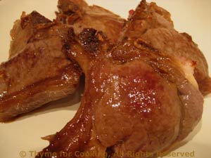 Pan-Fried Lamb Chops with Garlic