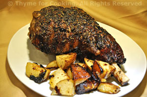 Slow-Roasted Moroccan Leg of Lamb