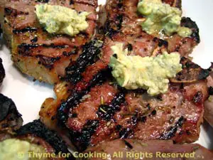 Lamb Chops with Rosemary Butter