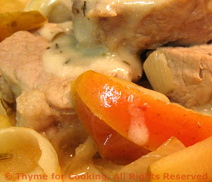 Pork Tenderloin Braised with Apples and Onions