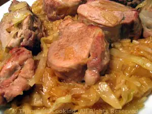 Pork Tenderloin with Sweet and Sour Cabbage