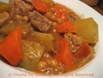 pork chickpea stew