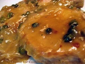 Pork Chops with White Wine and Capers