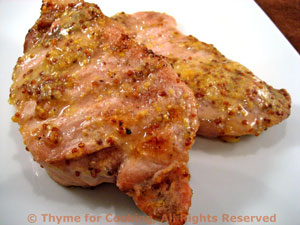 Grilled Pork Chops with Sweet Mustard