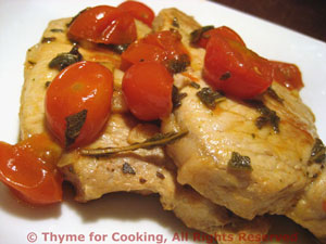 Pork Chops with Tomatoes and Sage