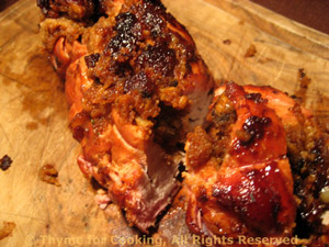 Barbecued Stuffed Pork Tenderloin