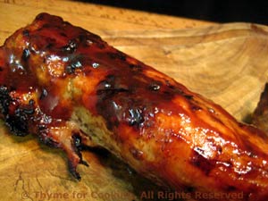 Grilled Pork Tenderloin with Ginger Barbecue Sauce