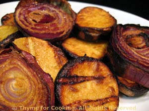 Grilled Potato and Onion Salad