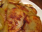 potatoes sliced and fried
