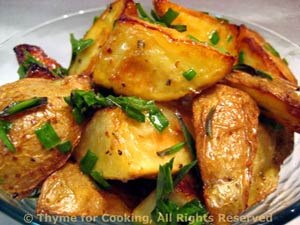 Roasted Potatoes with Basil Butter