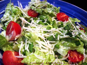 Lettuce Salad with Creamy Dressing