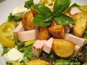 Salad with Pork, Green Beans and Mozzarella