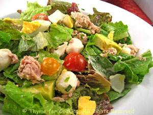 Tuna Salad with Mozzarella and Tomatoes 