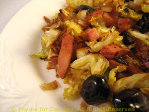 Warm Savoy Cabbage and Leek Salad