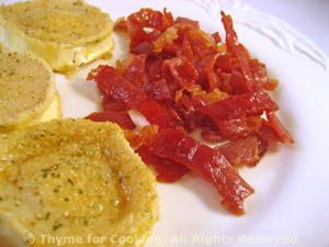 Baked Chevre with Prosciutto