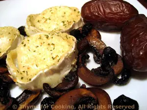 Baked Goat Cheese with Dates and Nuts